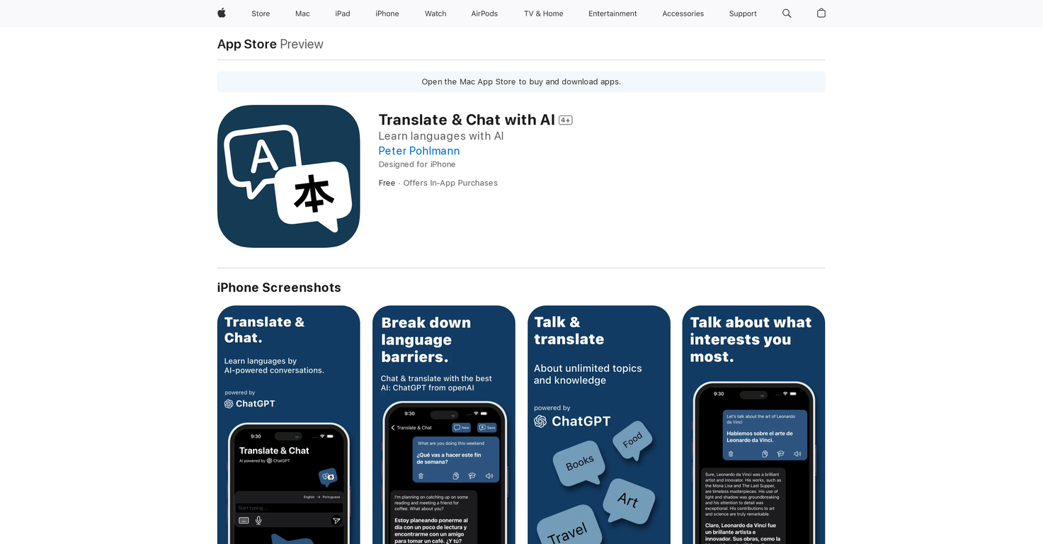 Translate & Chat with AI image
