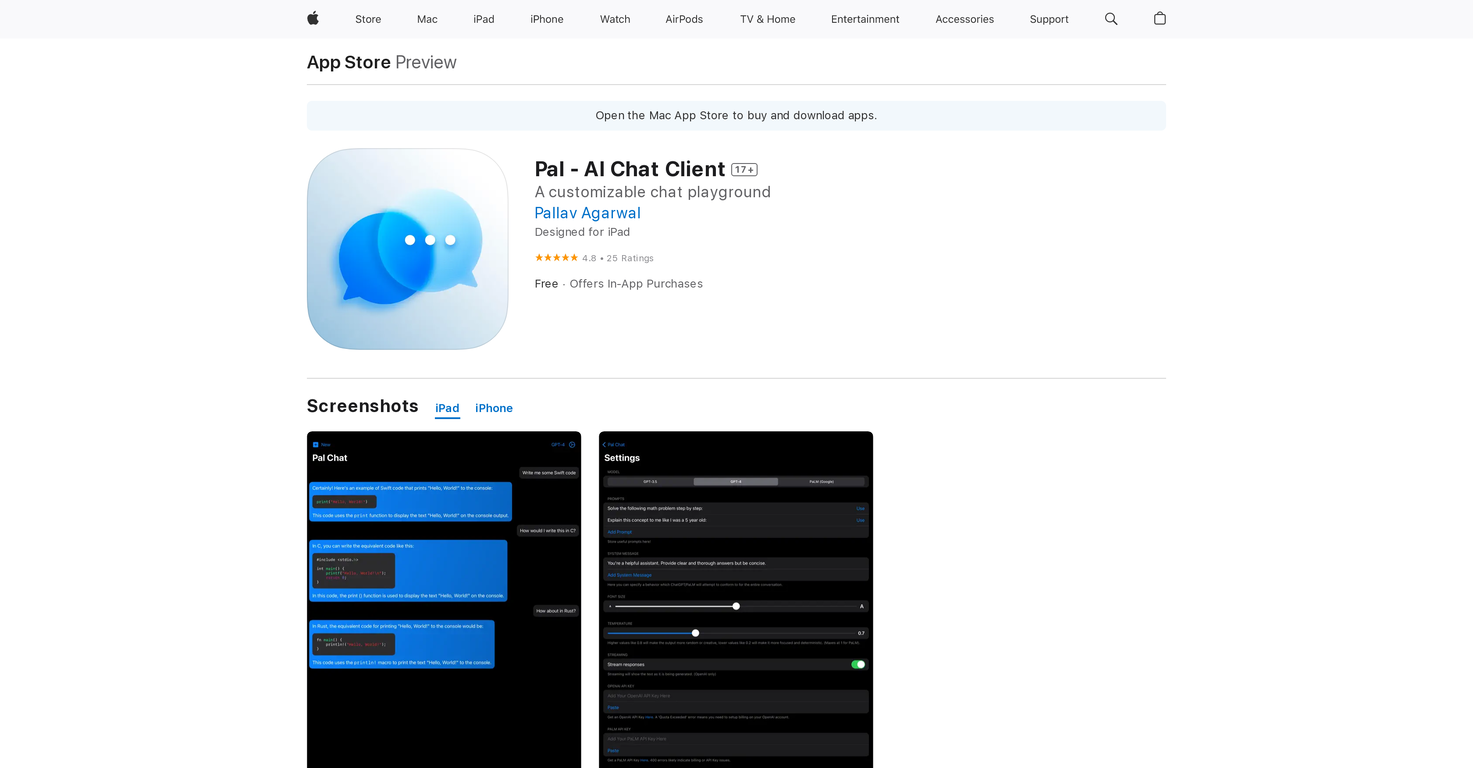 Pal - AI Chat Client image