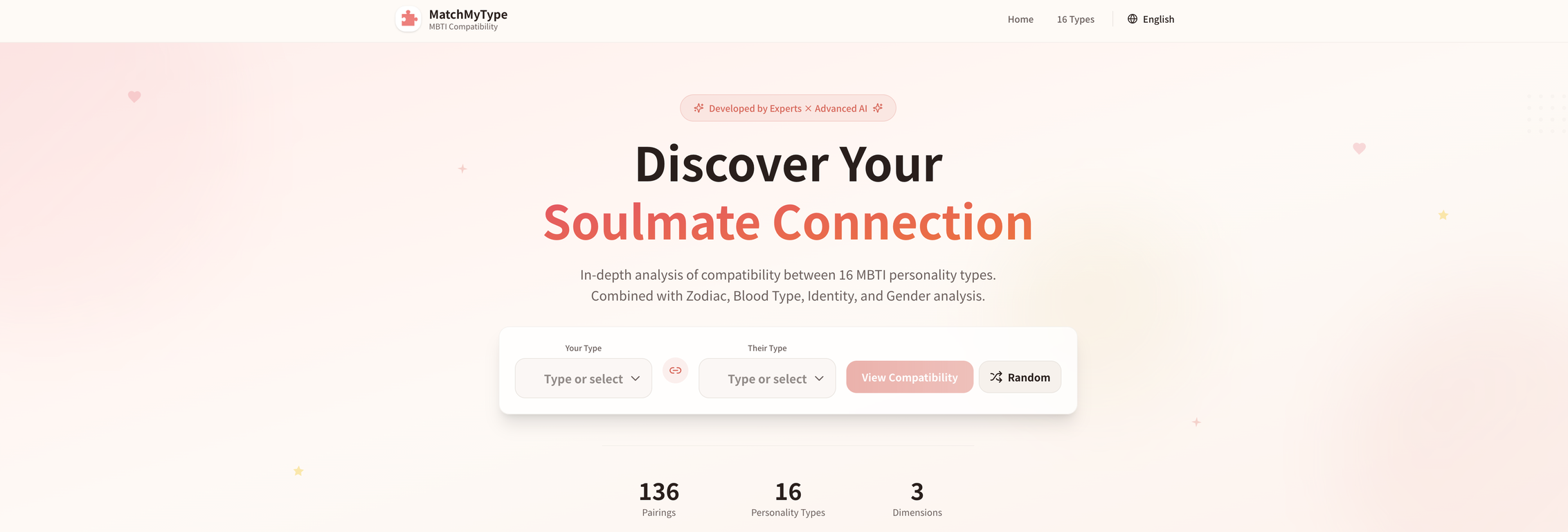MatchMyType - MBTI Compatibility Analysis image