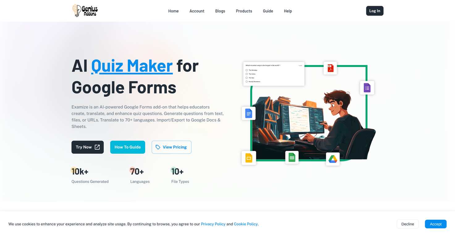 Examize: AI Quiz Maker image