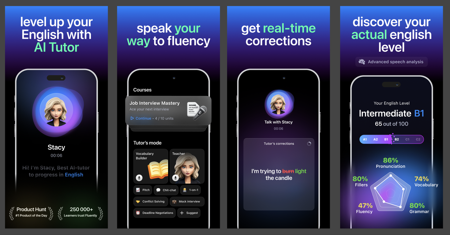 Fluently: AI English Tutor image