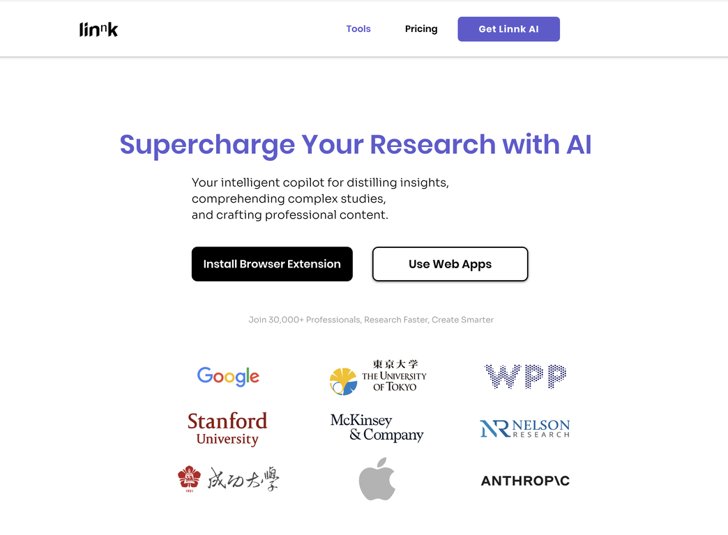 Linnk AI: Research Assistant, Summarizer, Translator image