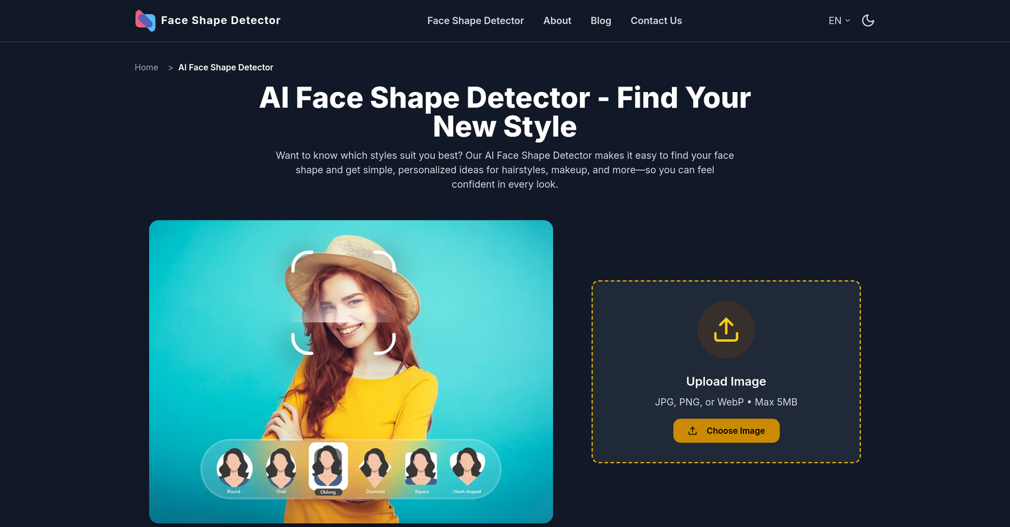 AI Face Shape Detector image