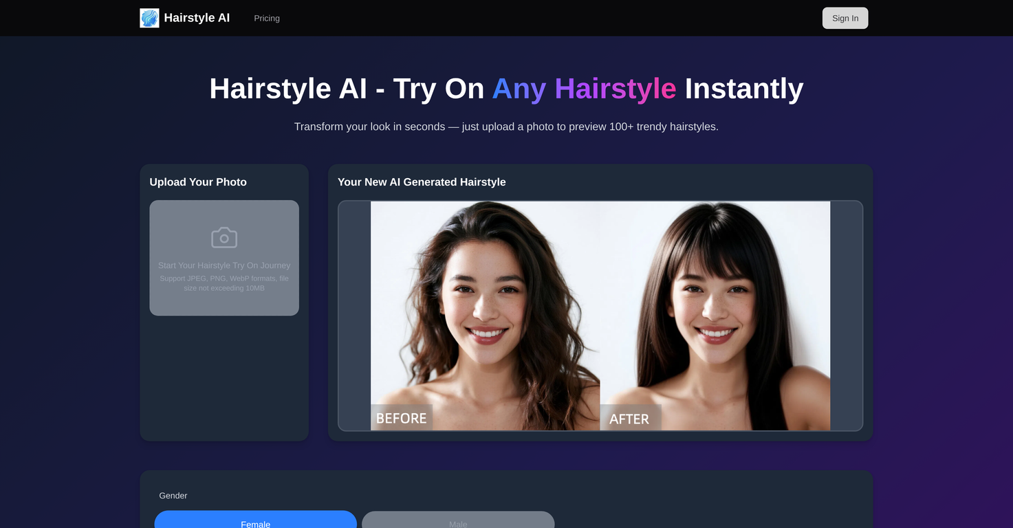Hairstyle AI image