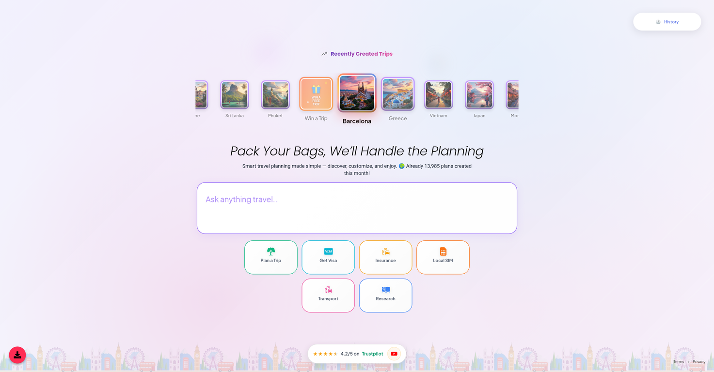 g8trip AI Travel Planner image