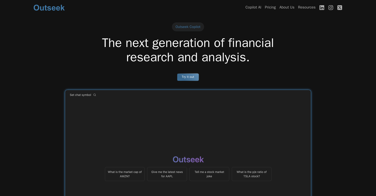 Outseek Financial Terminal image