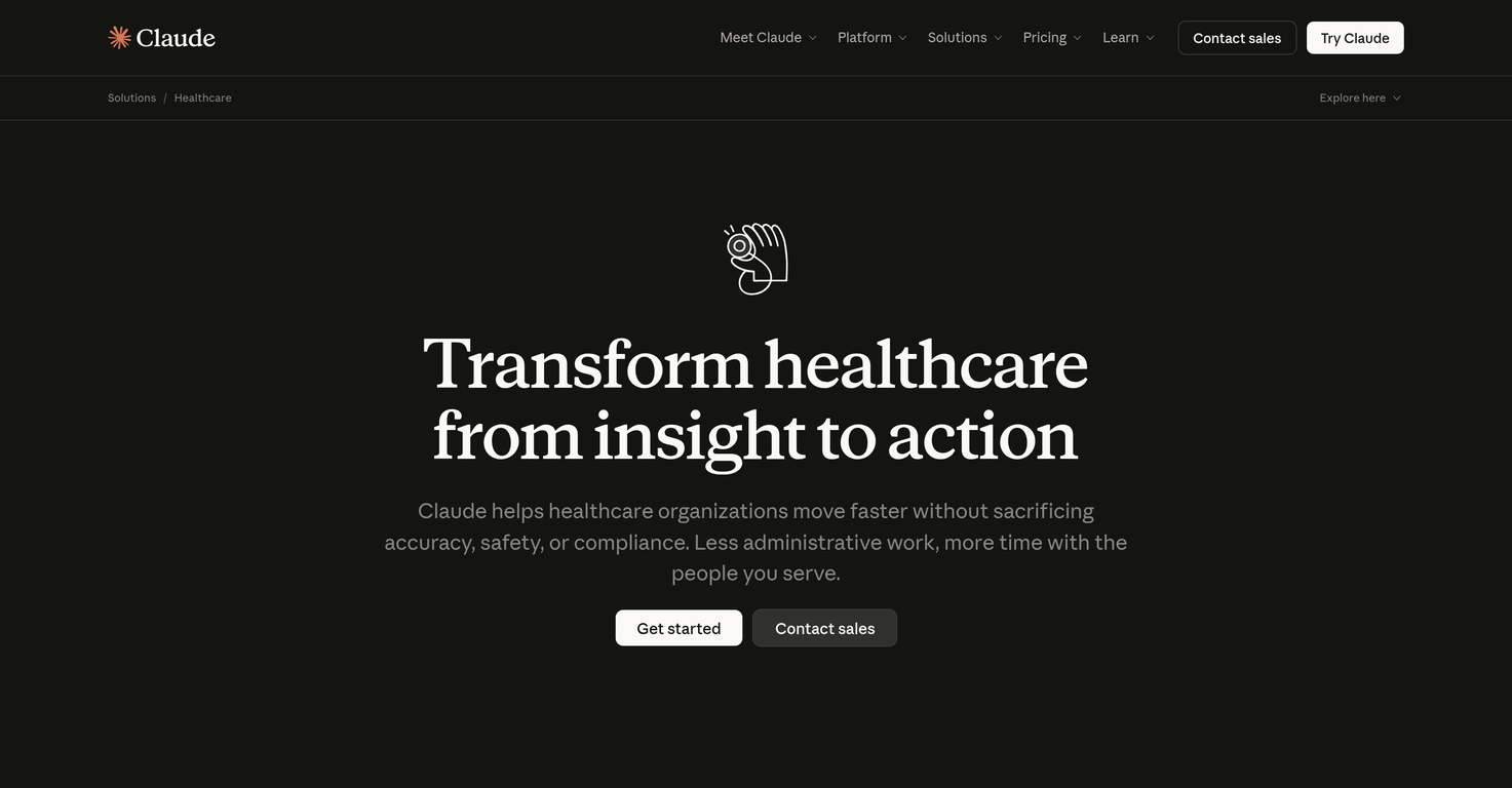 Claude for Healthcare image