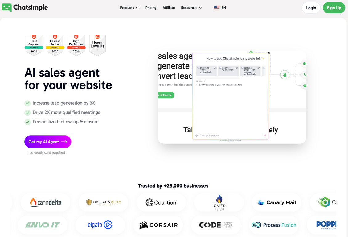 Chatsimple AI Sales Chatbot image