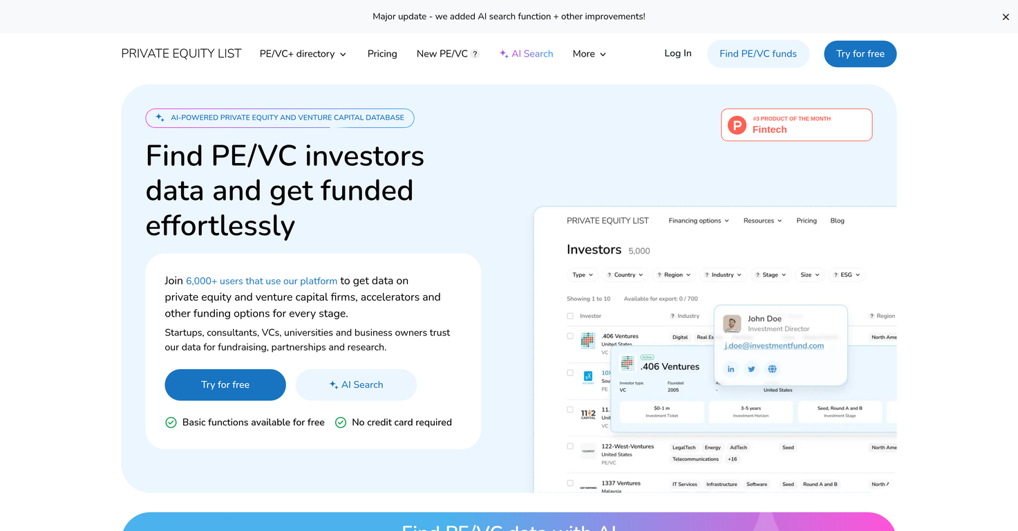 Private Equity List image