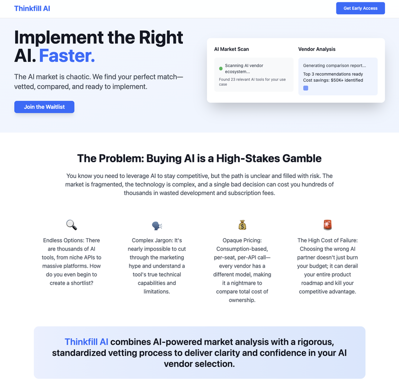 Thinkfill AI AI Procurement Platform image