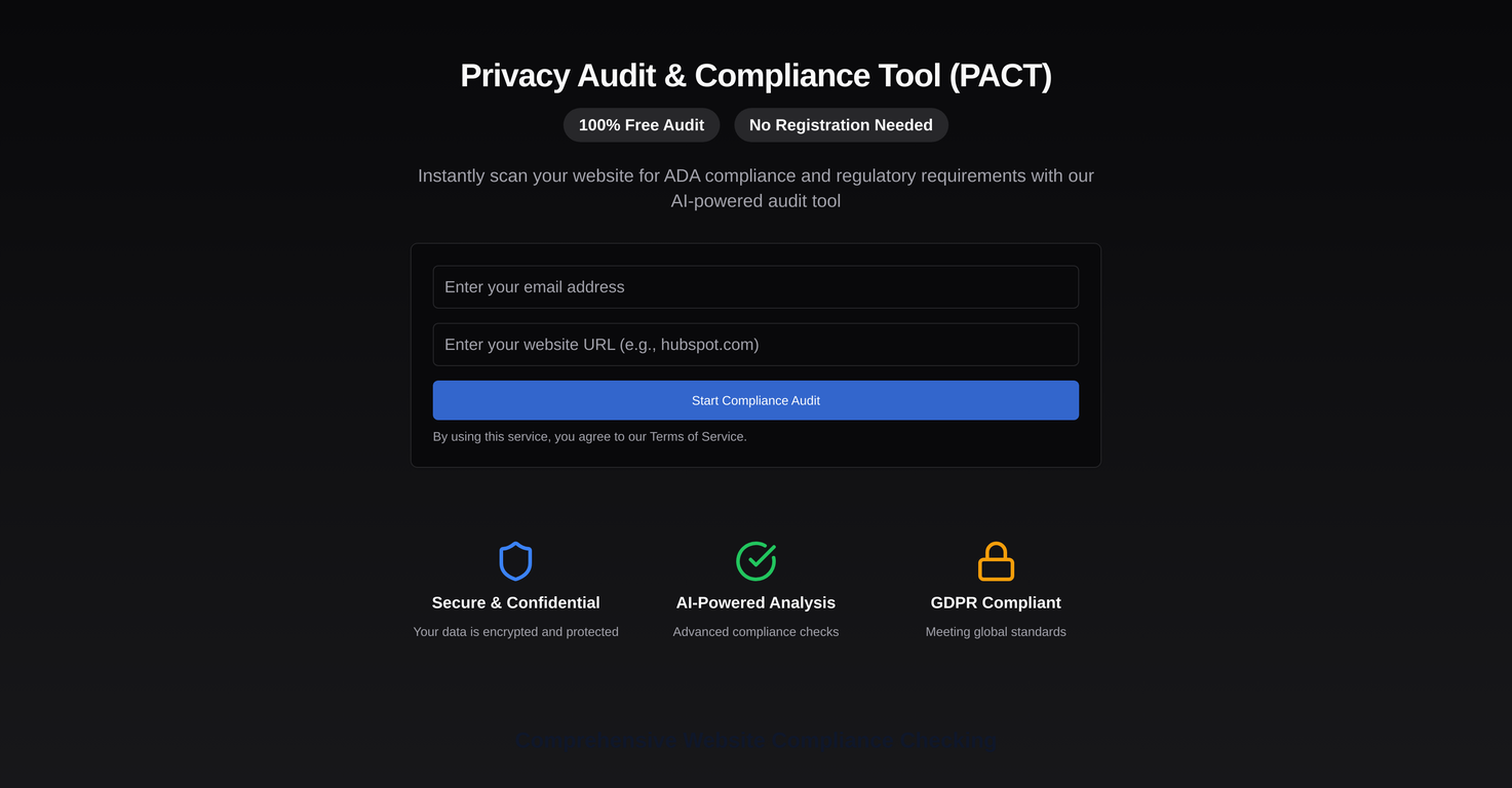 PACT | Free Compliance Audit image