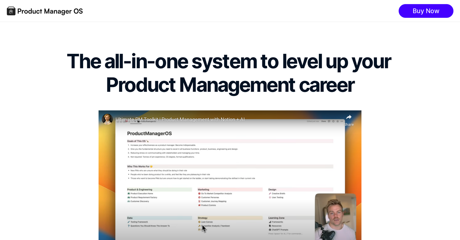 Product Manager OS image