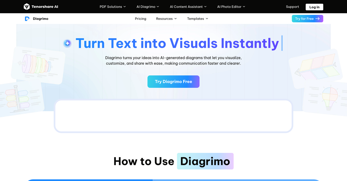 Tenorshare AI Diagrimo image