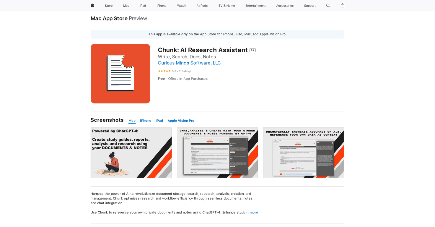 Chunk: AI Research Assistant image