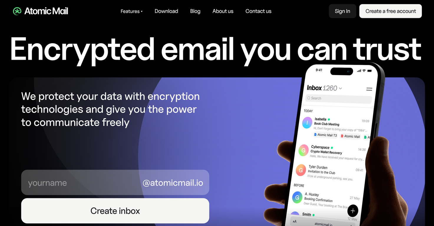Atomic Mail image