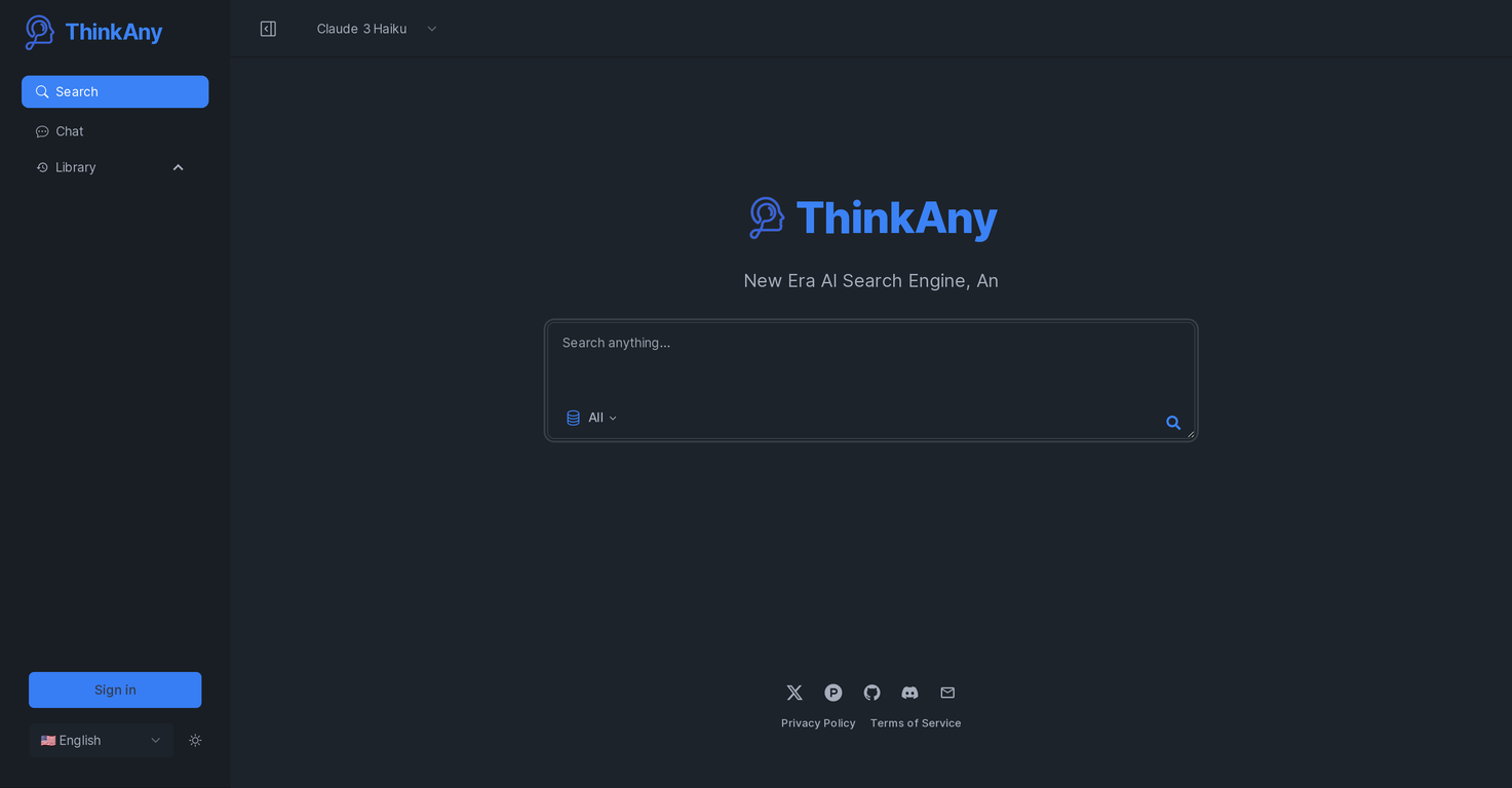 ThinkAny - AI Search Engine image