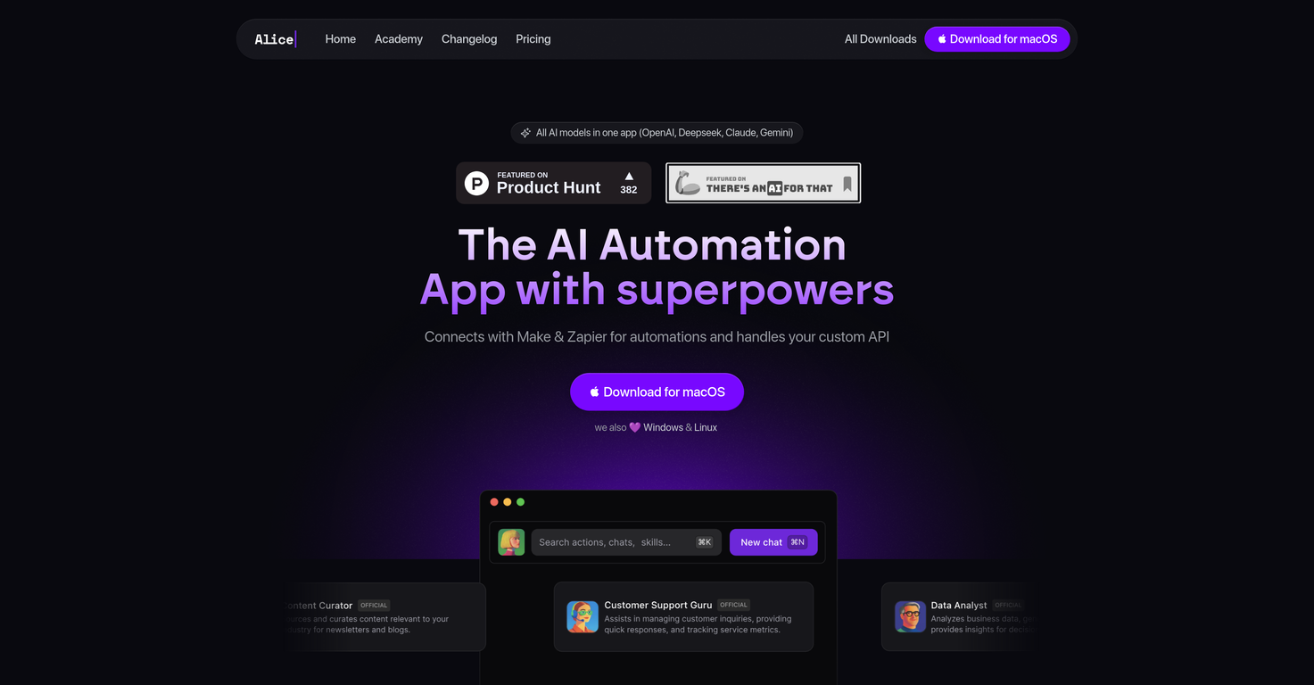 Alice - AI Automation App image
