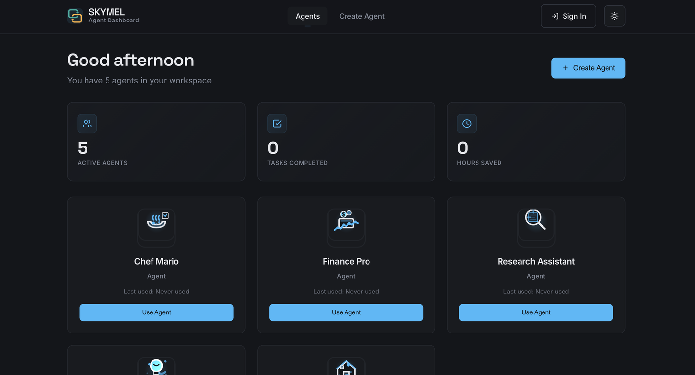 Skymel: Create Your Own Personal Agents image
