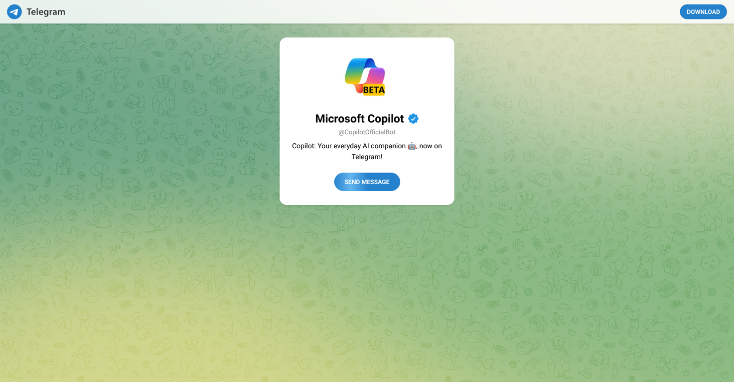 Microsoft Copilot on Telegram image