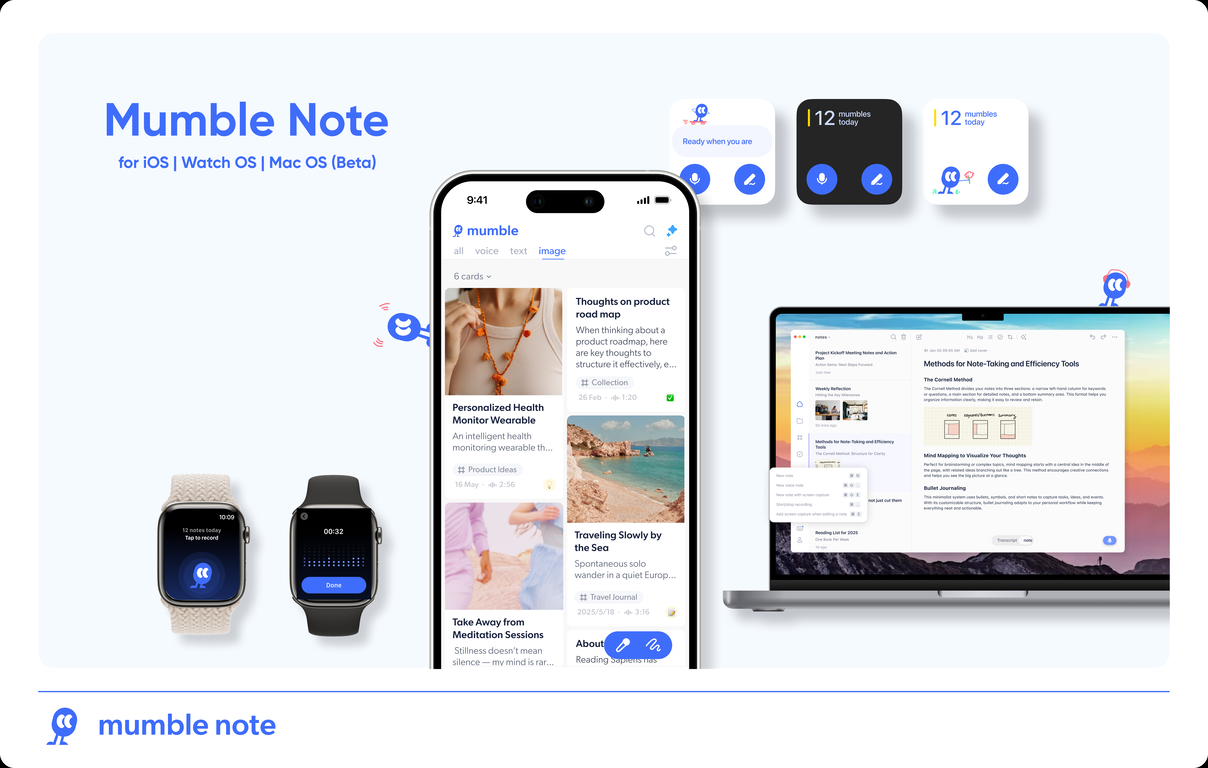 Mumble Note: AI Voice Notetaker image