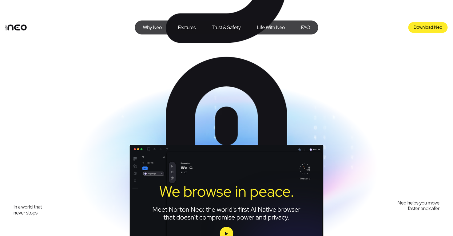 Norton Neo Browser image
