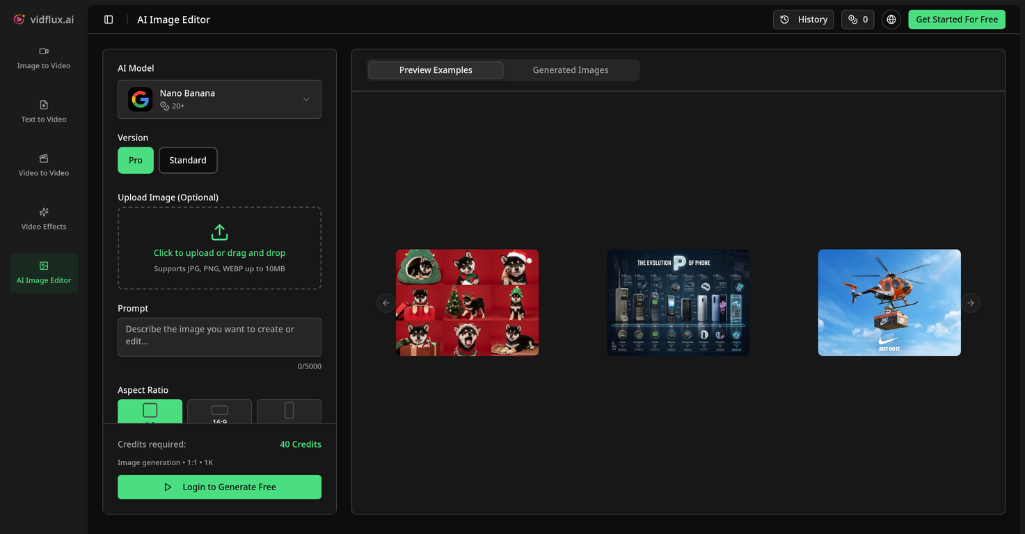 VidFlux AI Image Editor image
