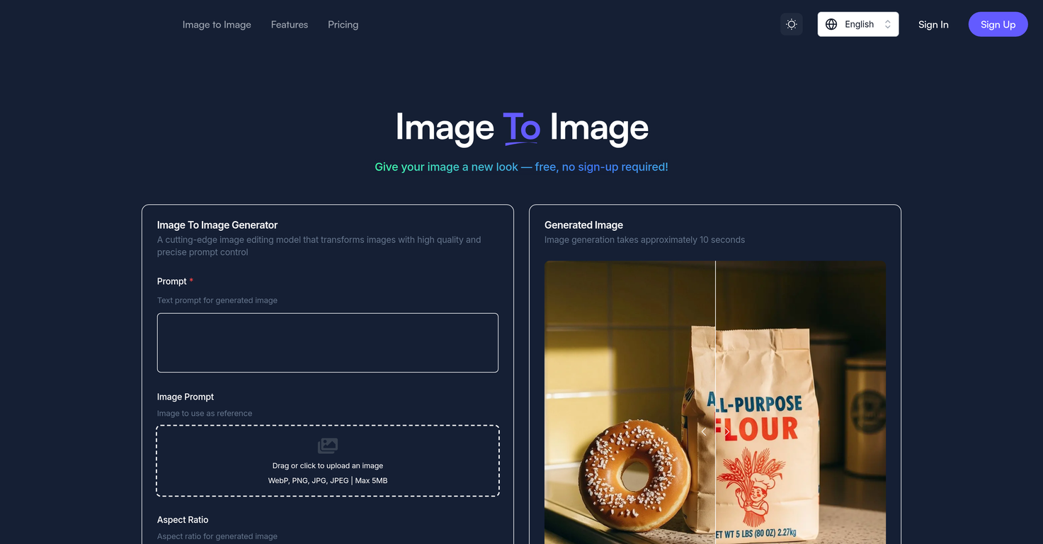 Image to Image.tech image