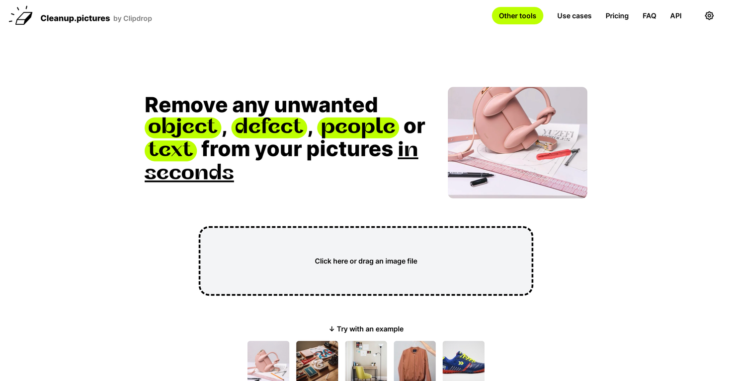 Cleanup pictures image