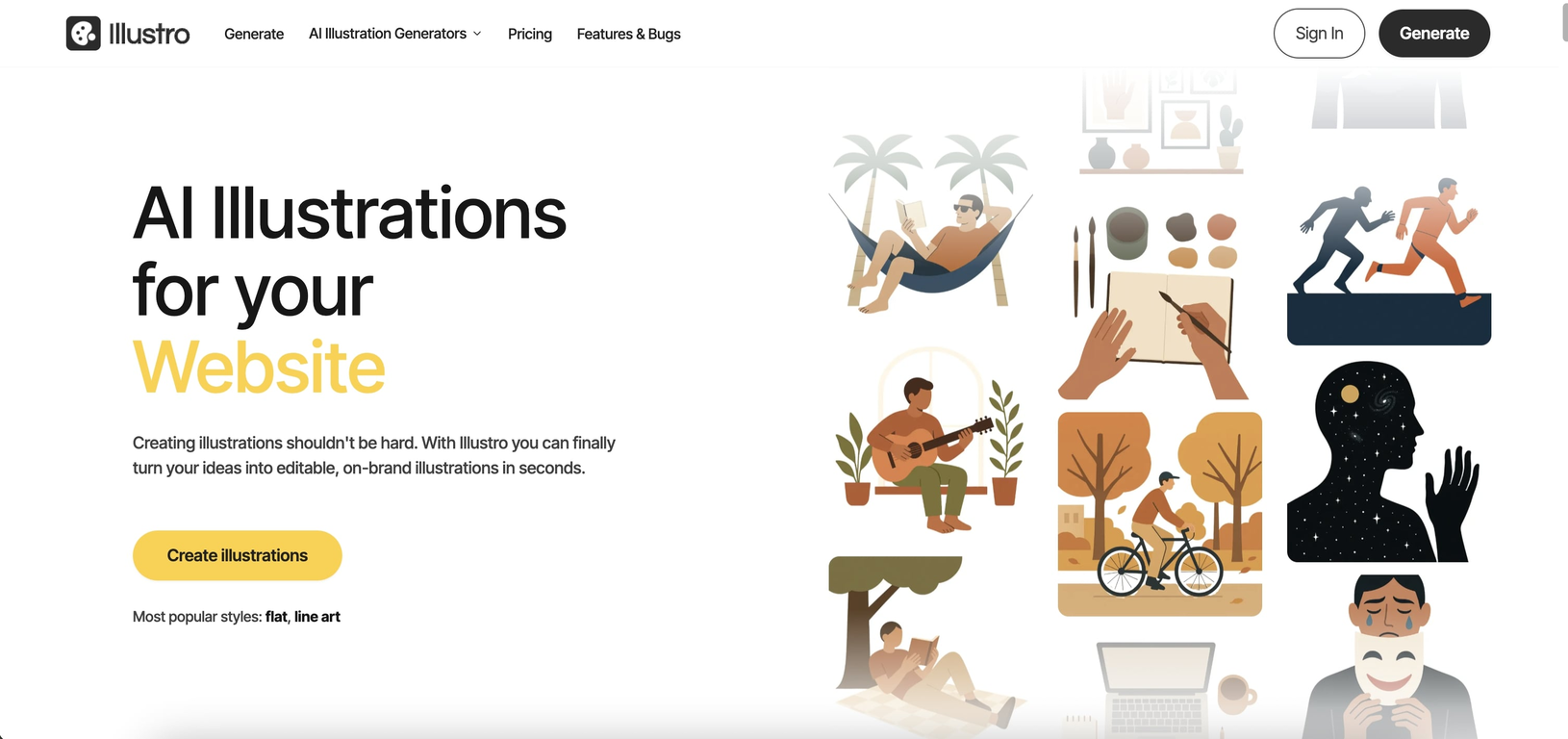 Illustro - AI Illustration Generator image