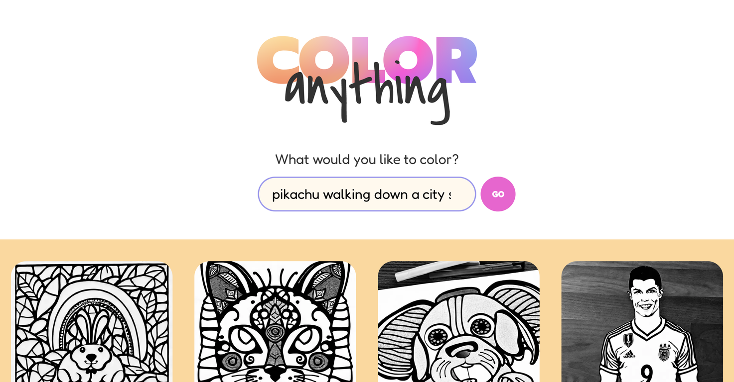 Color-anything image
