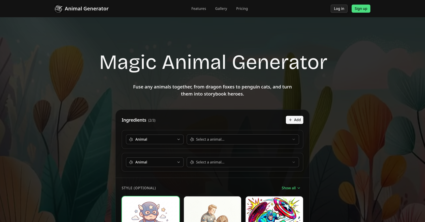 AI Animal Generator image