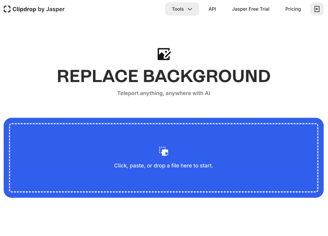 ClipDrop Replace Background image
