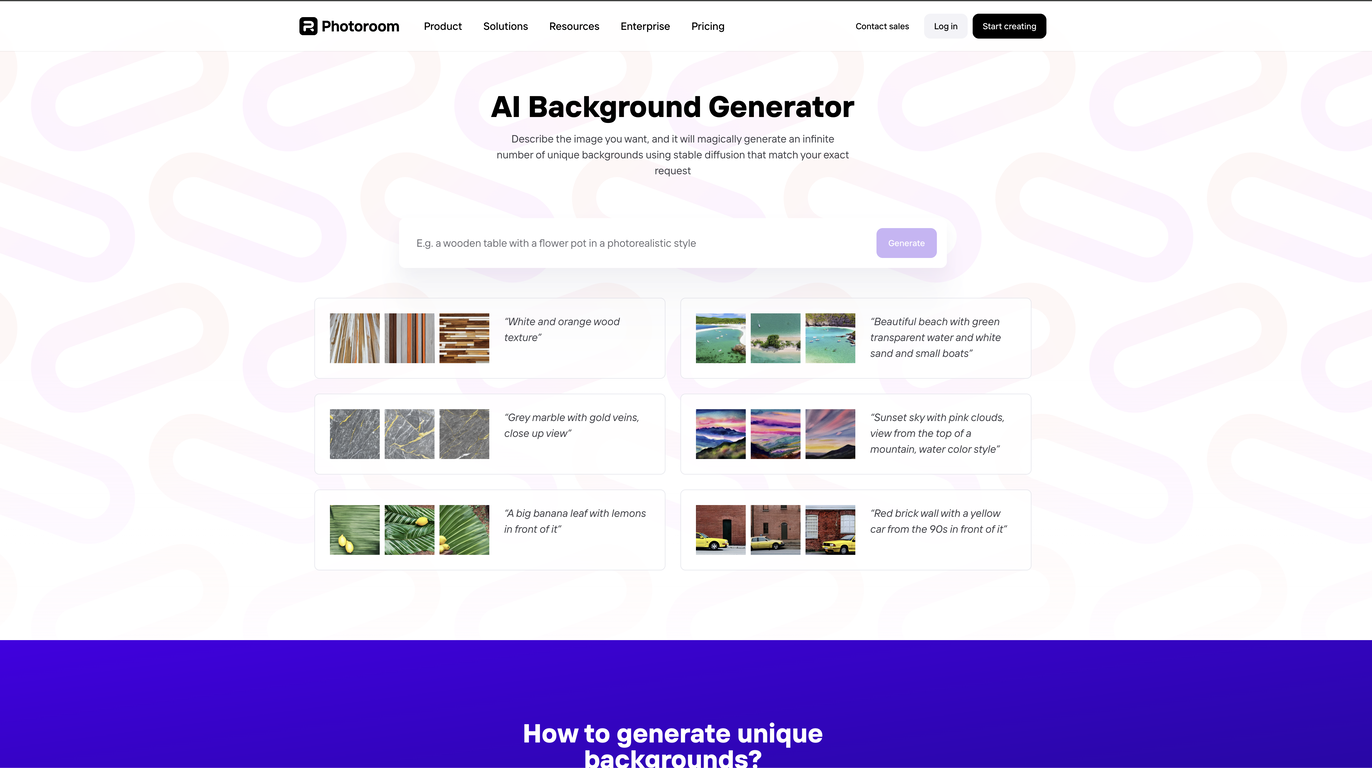 AI Background Generator by PhotoRoom image