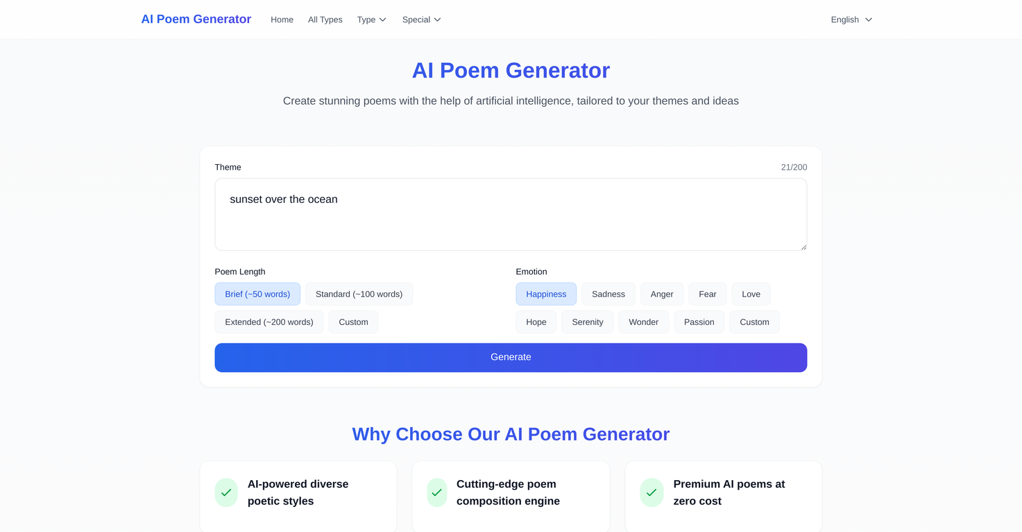 AI Poem Generator image
