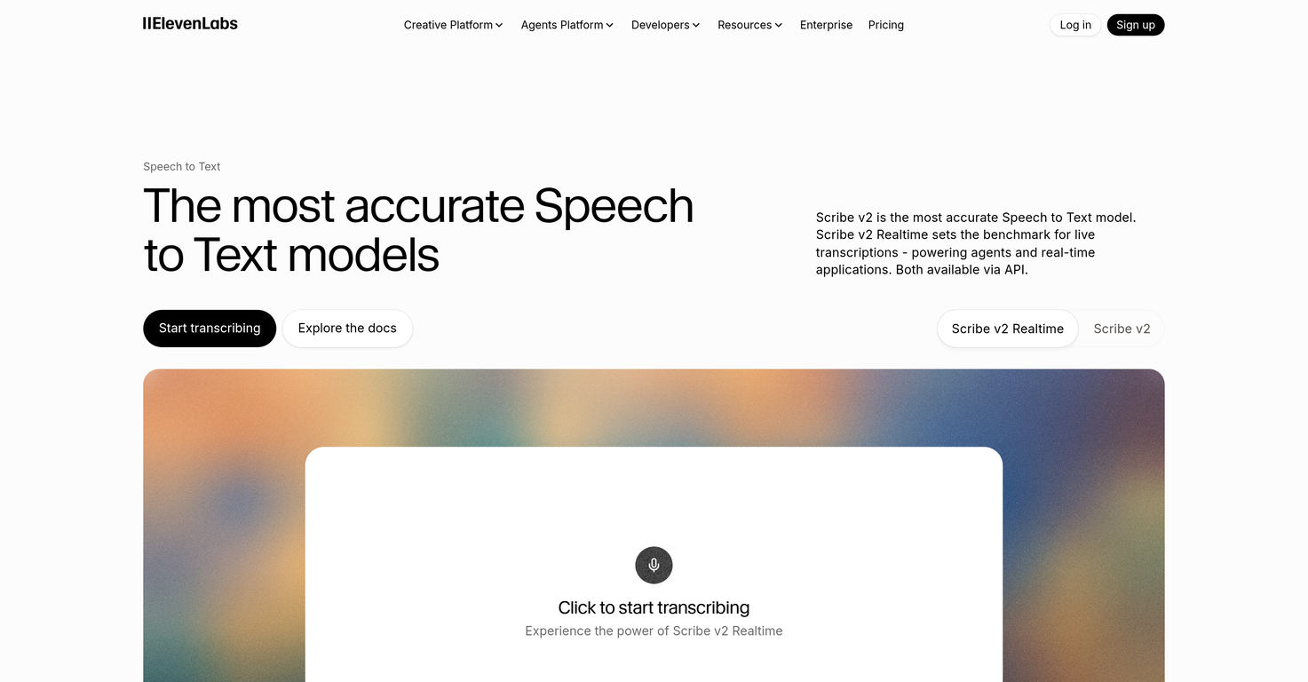 ElevenLabs Scribe image