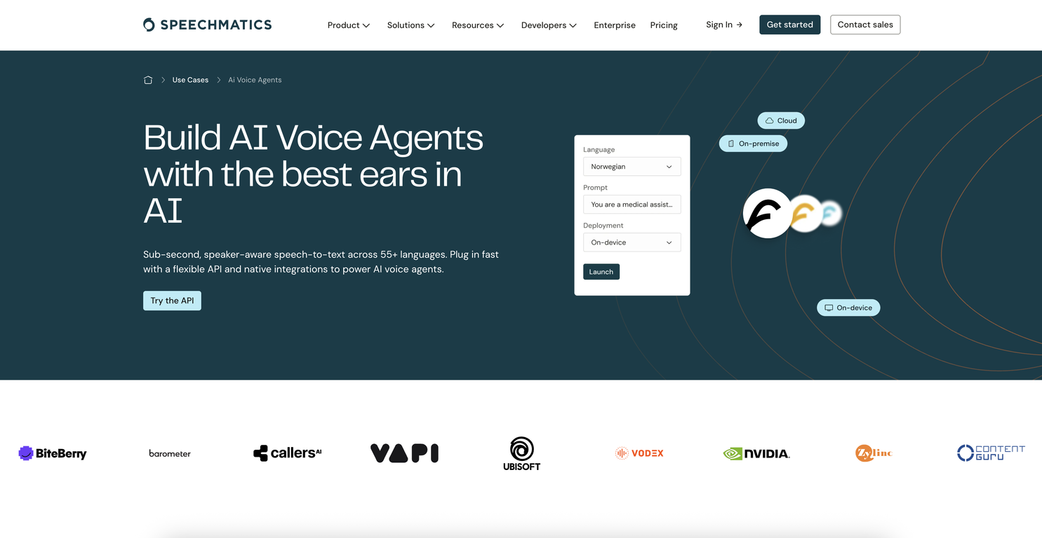Speechmatics | AI Voice Agents image