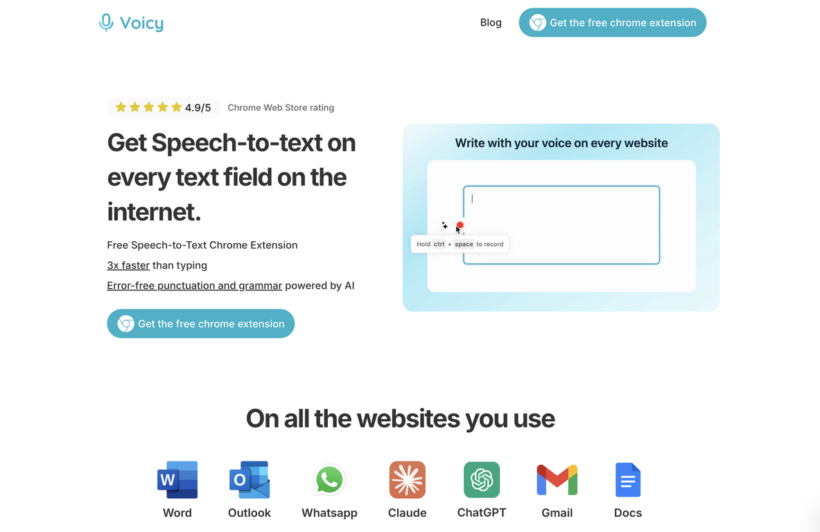 Voicy Speech to Text image