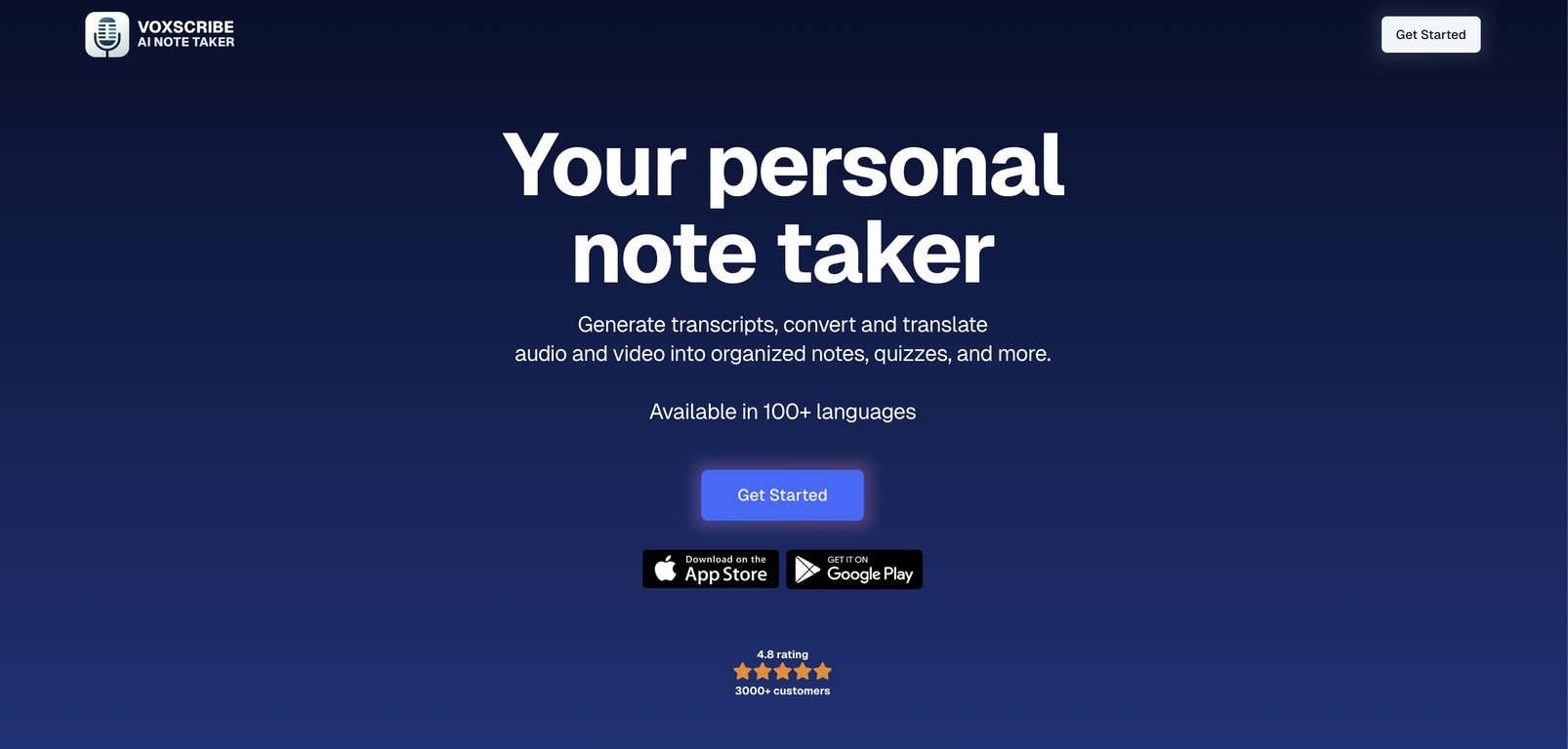Voxscribe: AI Note Taker image