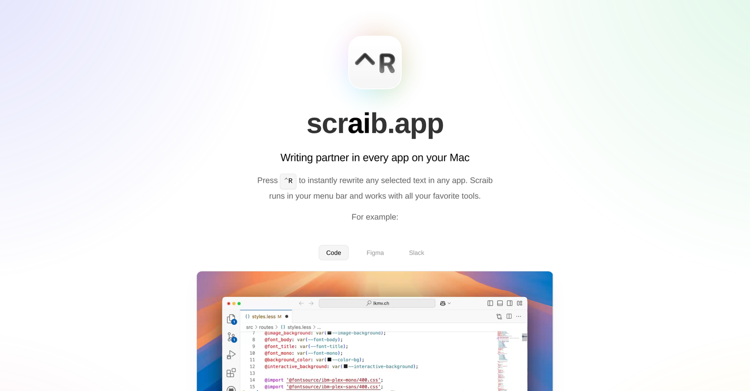 Scraib.app image