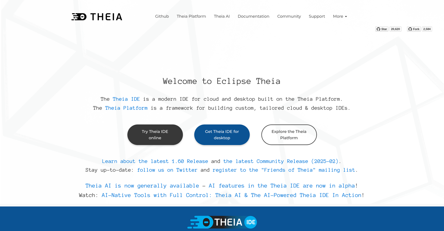 Theia IDE image