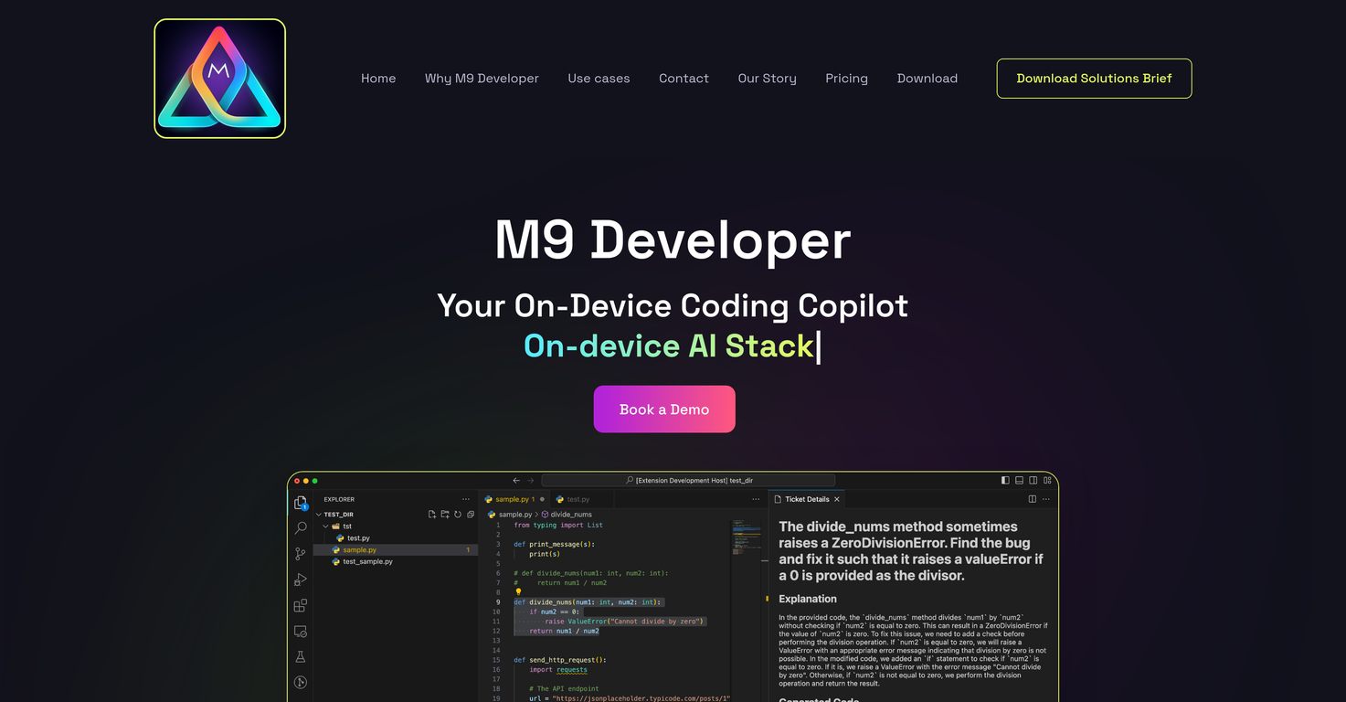 M9 Developer image