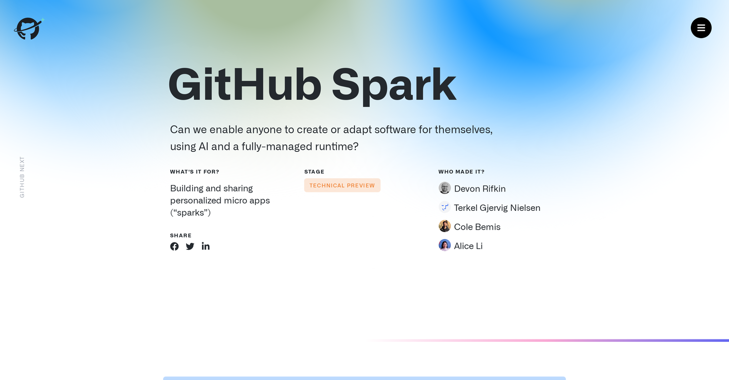 GitHub Spark image