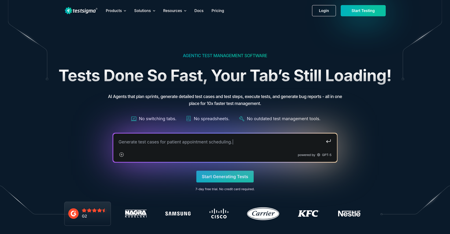 TestManagement by Testsigma | Agentic Test Management... image