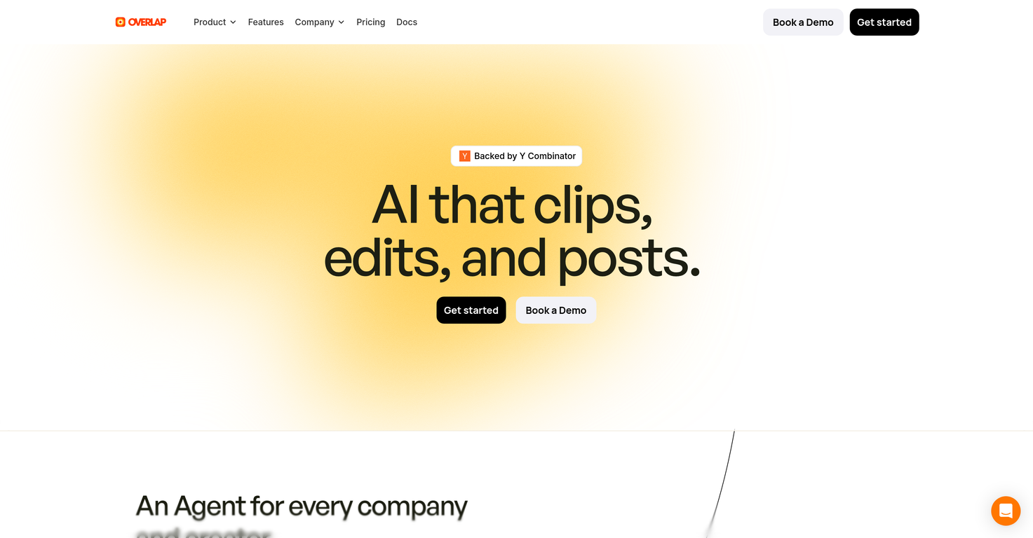 Overlap - AI that clips, edits, and posts image