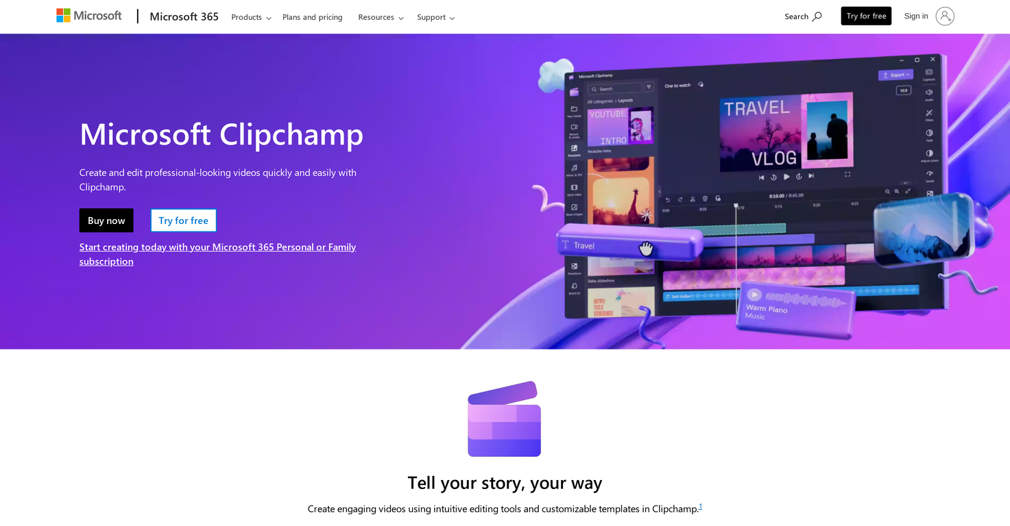 Clipchamp Video Editor image