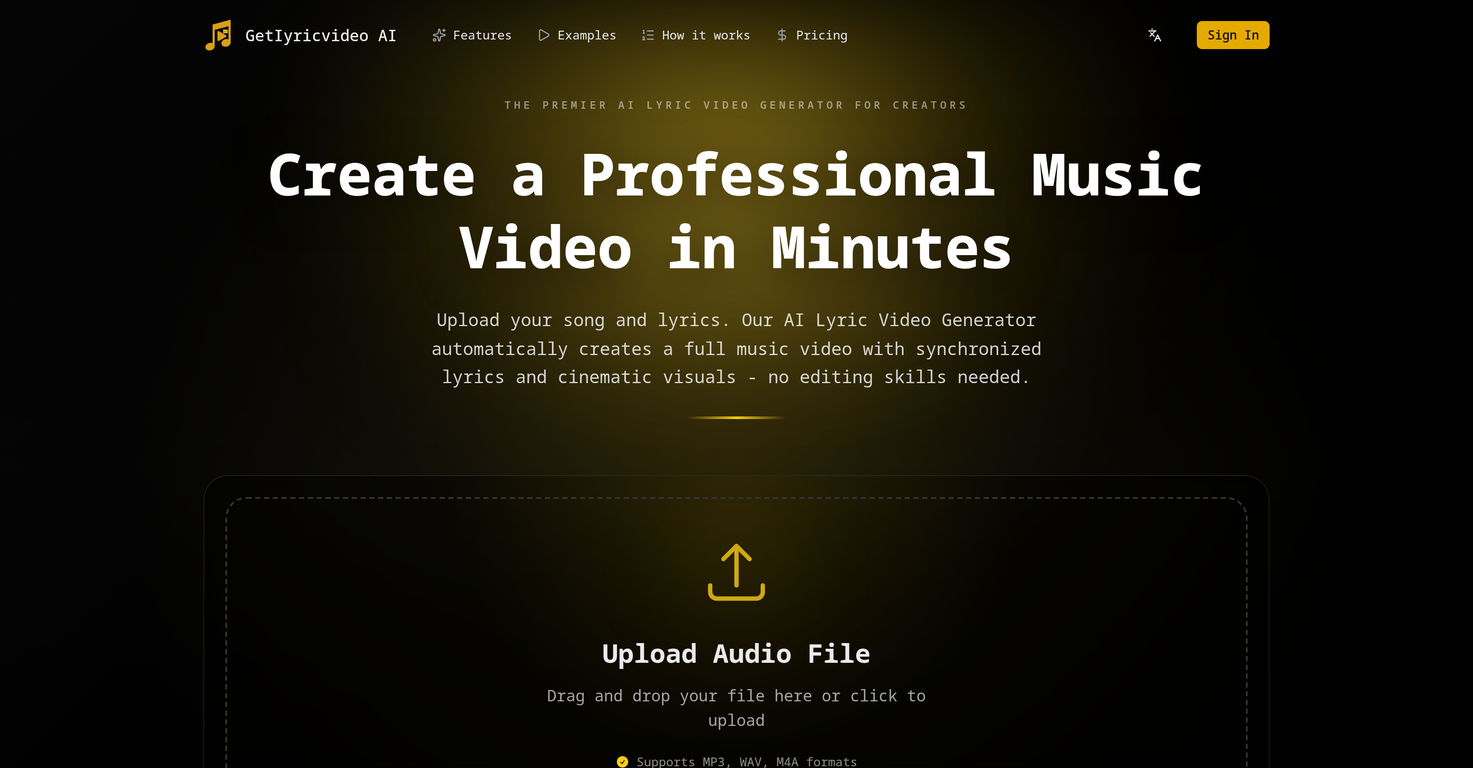 GetLyricVideo AI image