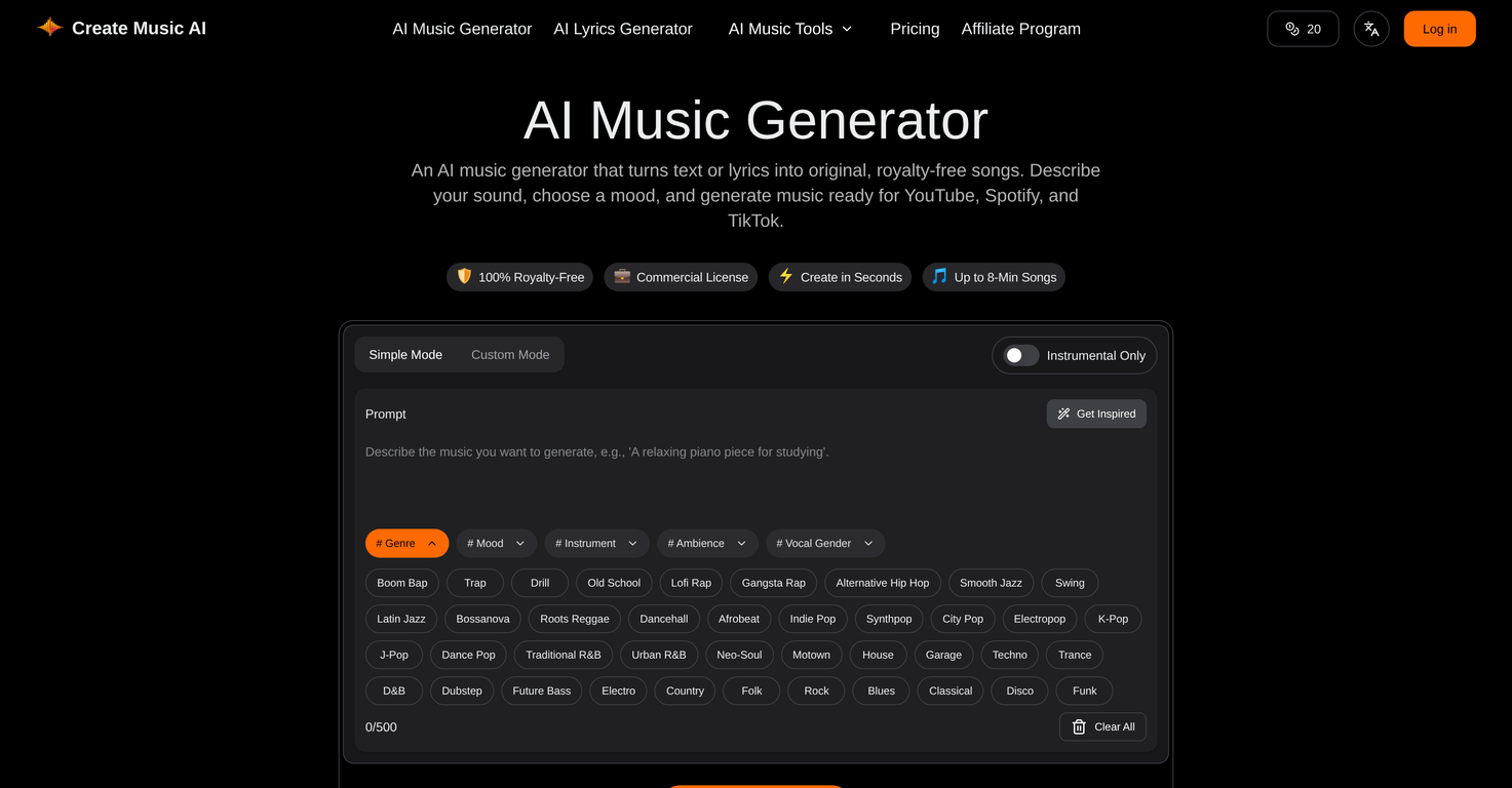 Create Music AI image