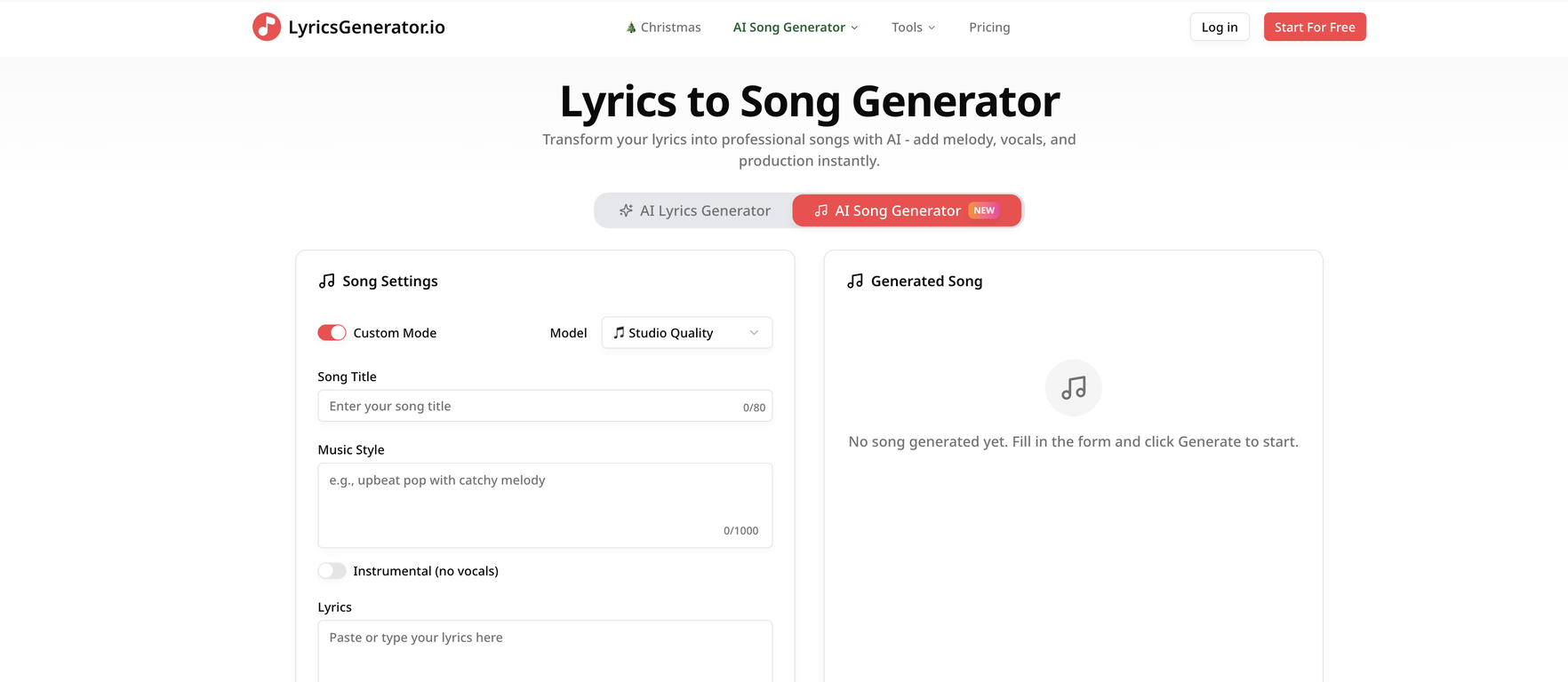 LyricsGenerator.io image
