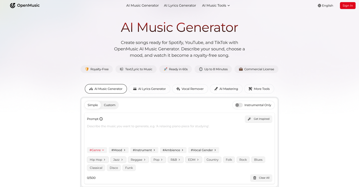 OpenMusic AI image