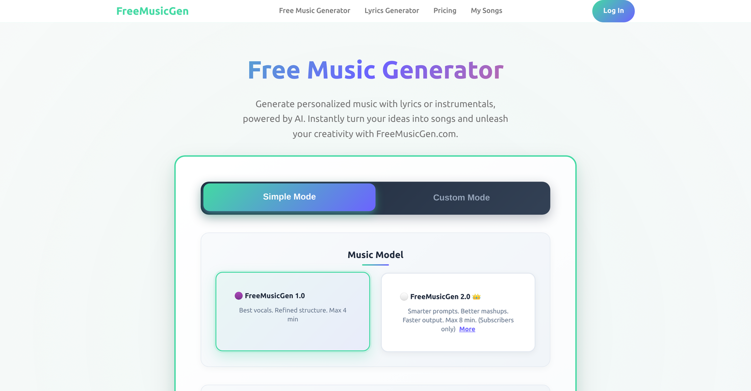 FreeMusicGen image
